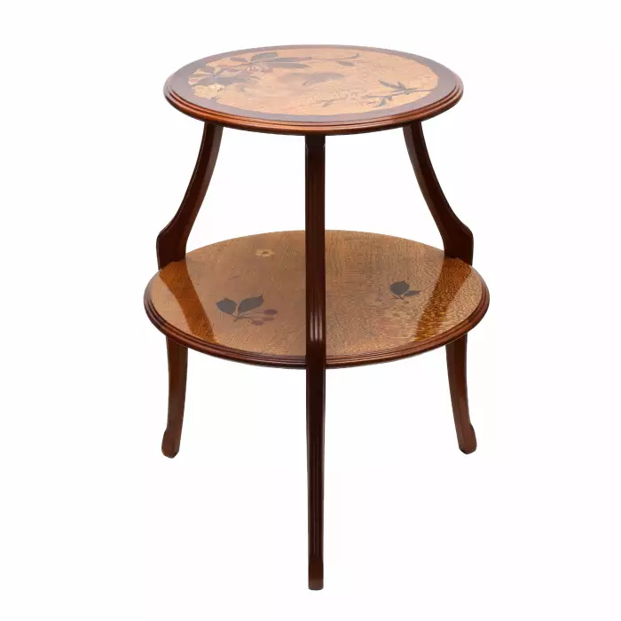 Boudoir table Art Nouveau, inlaid wood. Louis MAJORELLE (1859-1926). 