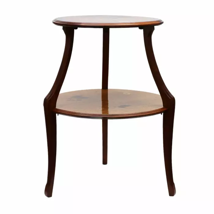 Boudoir table Art Nouveau, inlaid wood. Louis MAJORELLE (1859-1926). 