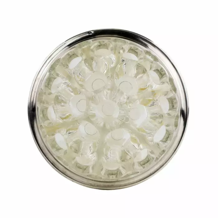 Glass jar with silver rim. France 20th century. 