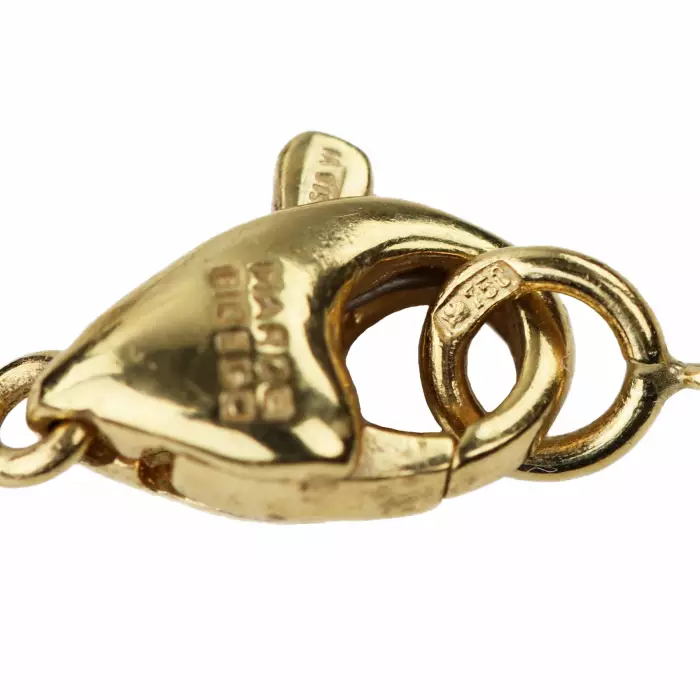 Marco Biсego. Chaîne en or originale avec pendentif et diamants. 
