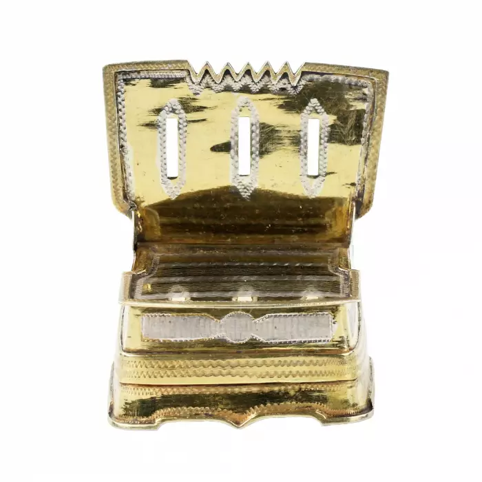 Silver salt shaker throne. 1857 