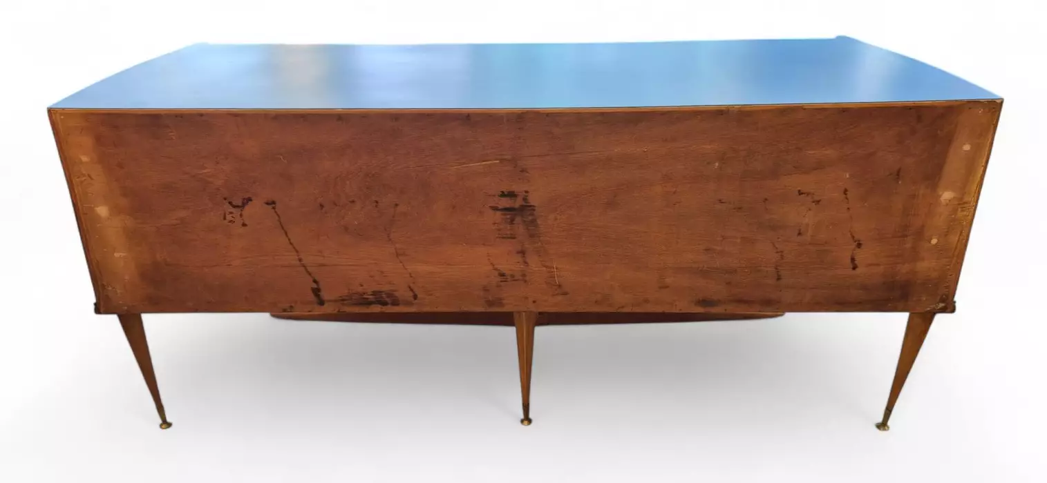 Unique Italian modern midcentury elm burl Sideboard after Vittorio Dassi