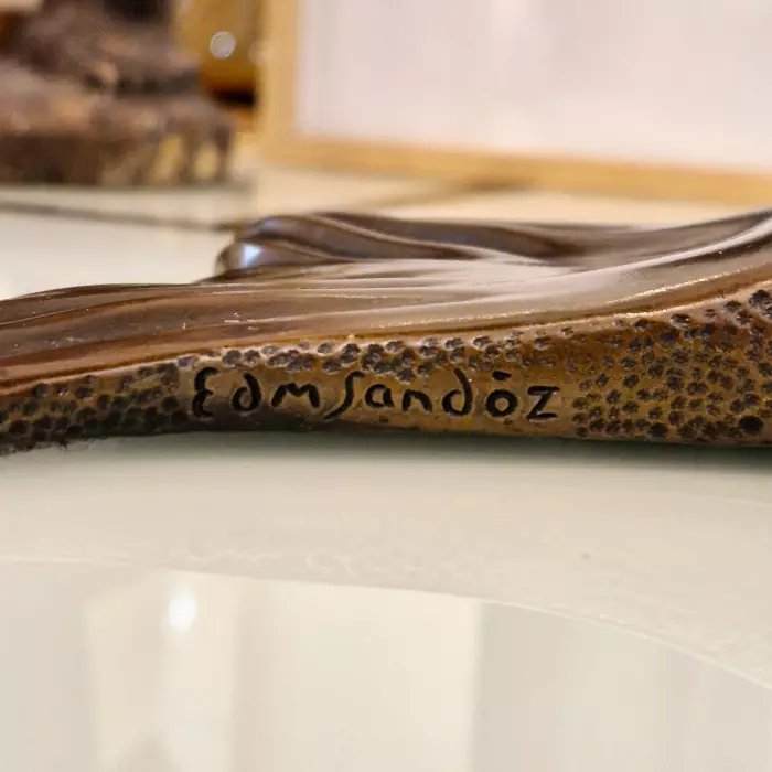 Edouard Marcel Sandoz, entwined carps, bronze, Susse Frères foundrymen, 1920