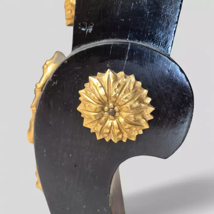 Maison ROMÉO champagne cooler, Wood and gilt bronze, circa 1970