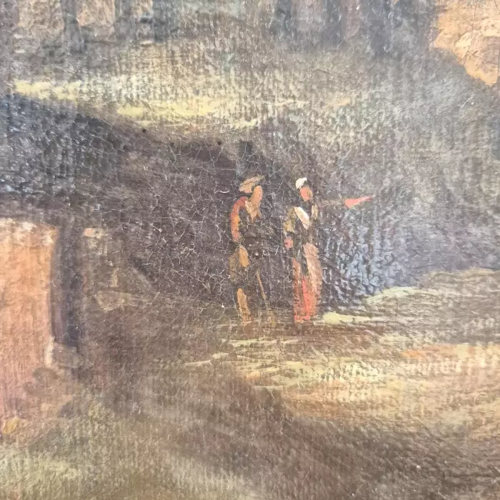 Hunting scene, 18th century, Oil on canvas
