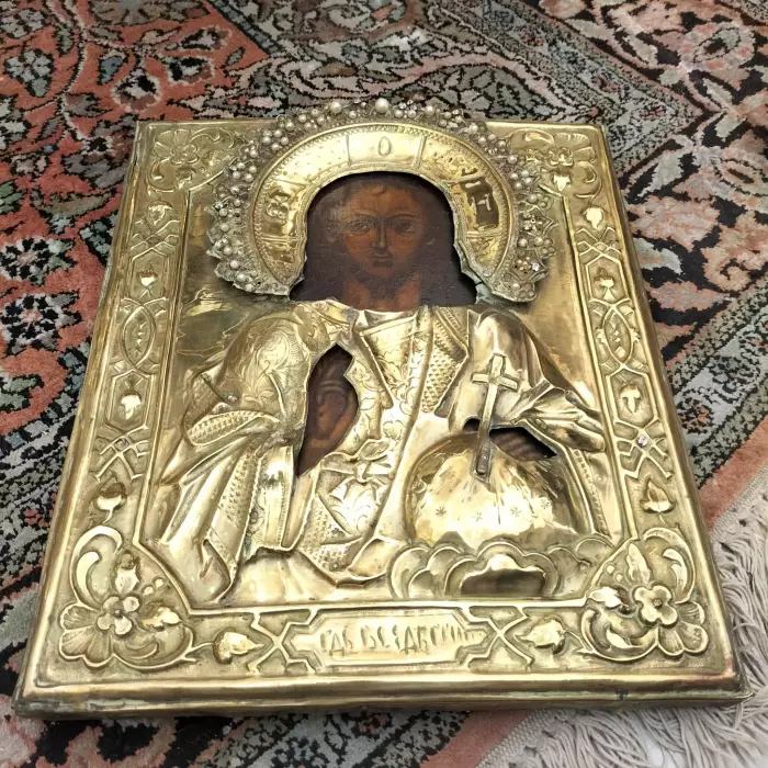 Russian Othodox Icon depicting Christ, 19th Century.