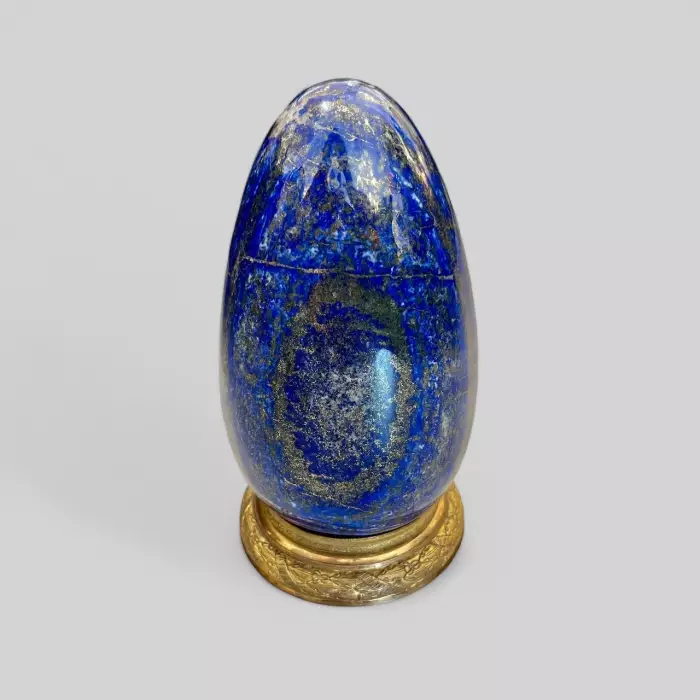Egg-Shaped Lapis Lazuli from Afghanistan