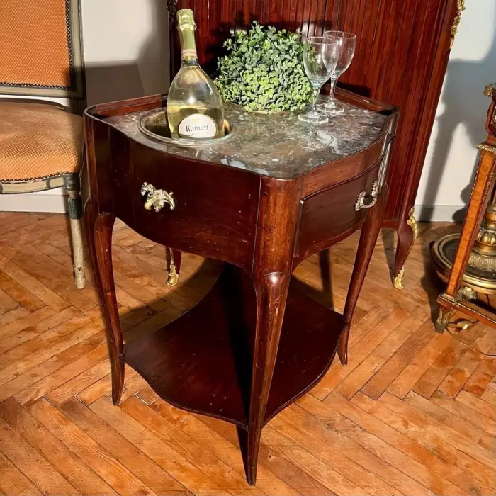 19th Century Walnut Cooler Table in the Transition Louis XV Style