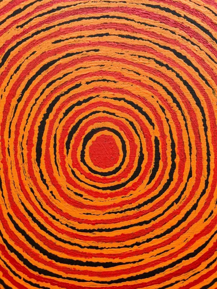 Aboriginal Painting `Ngutjul` by Pantjiya Nungurrayi (1936-)