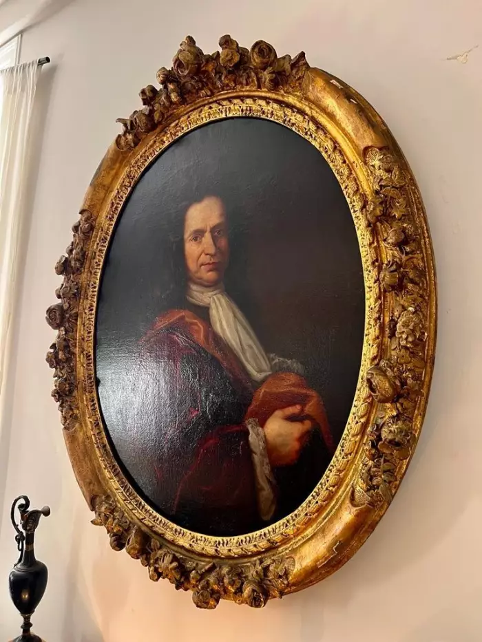17th Century Oil on Canvas Portrait Painting of a French Nobleman