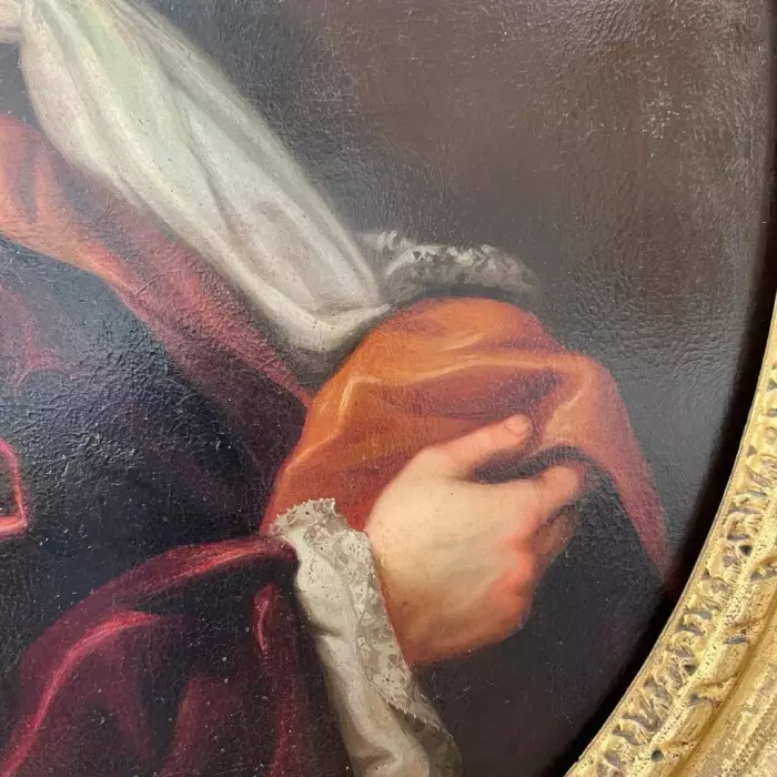 17th Century Oil on Canvas Portrait Painting of a French Nobleman