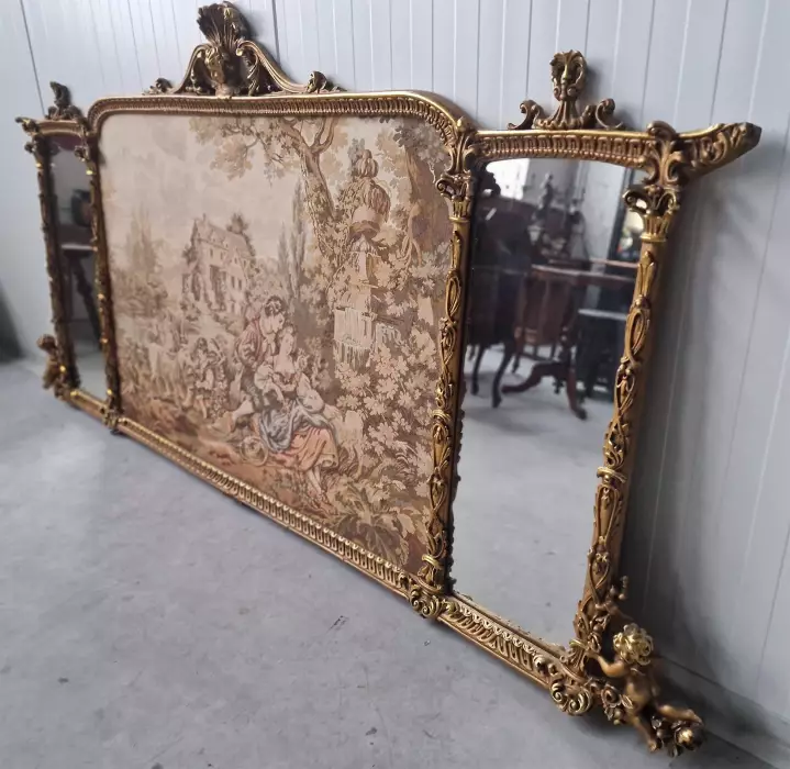 Beautiful mirror with tapestry