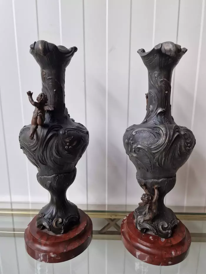 A beautiful pair of vases