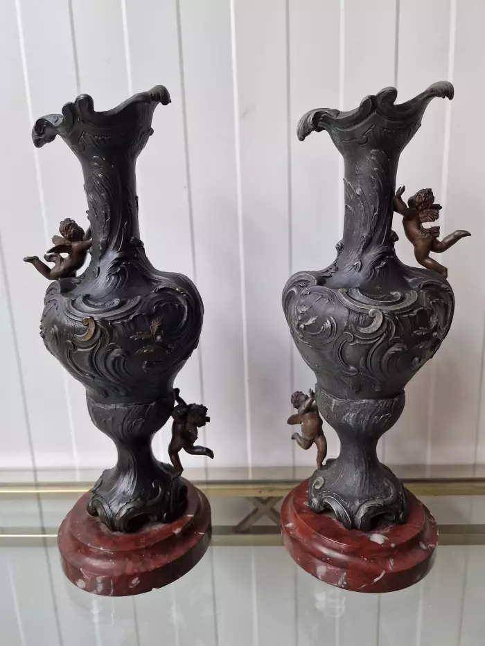 A beautiful pair of vases