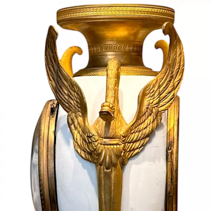French Louis XVI Style biscuit and Gilt Bronze Mantel Clock, 19t Century