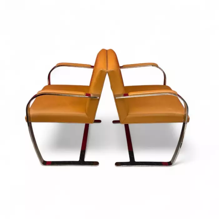 Set of BRNO Chairs by Mies van der Rohe, Knoll Edition` 1980