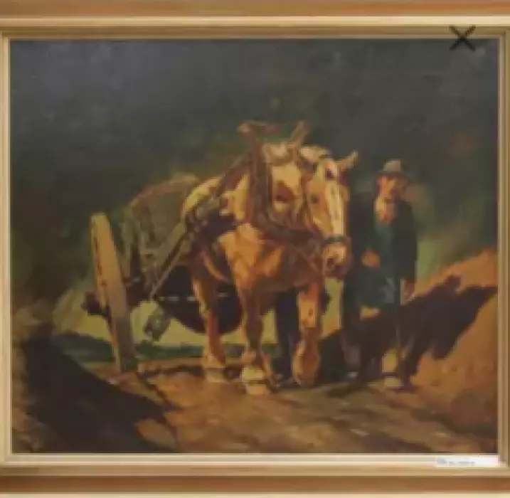 Ouvrier à cheval 