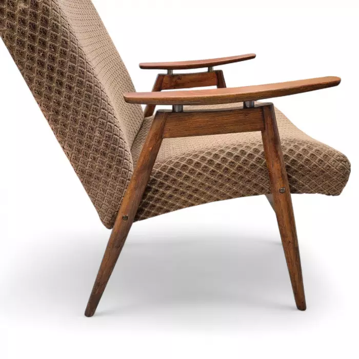 Пара кресел Mid-Century Lounge с бархатной обивкой, XX век 