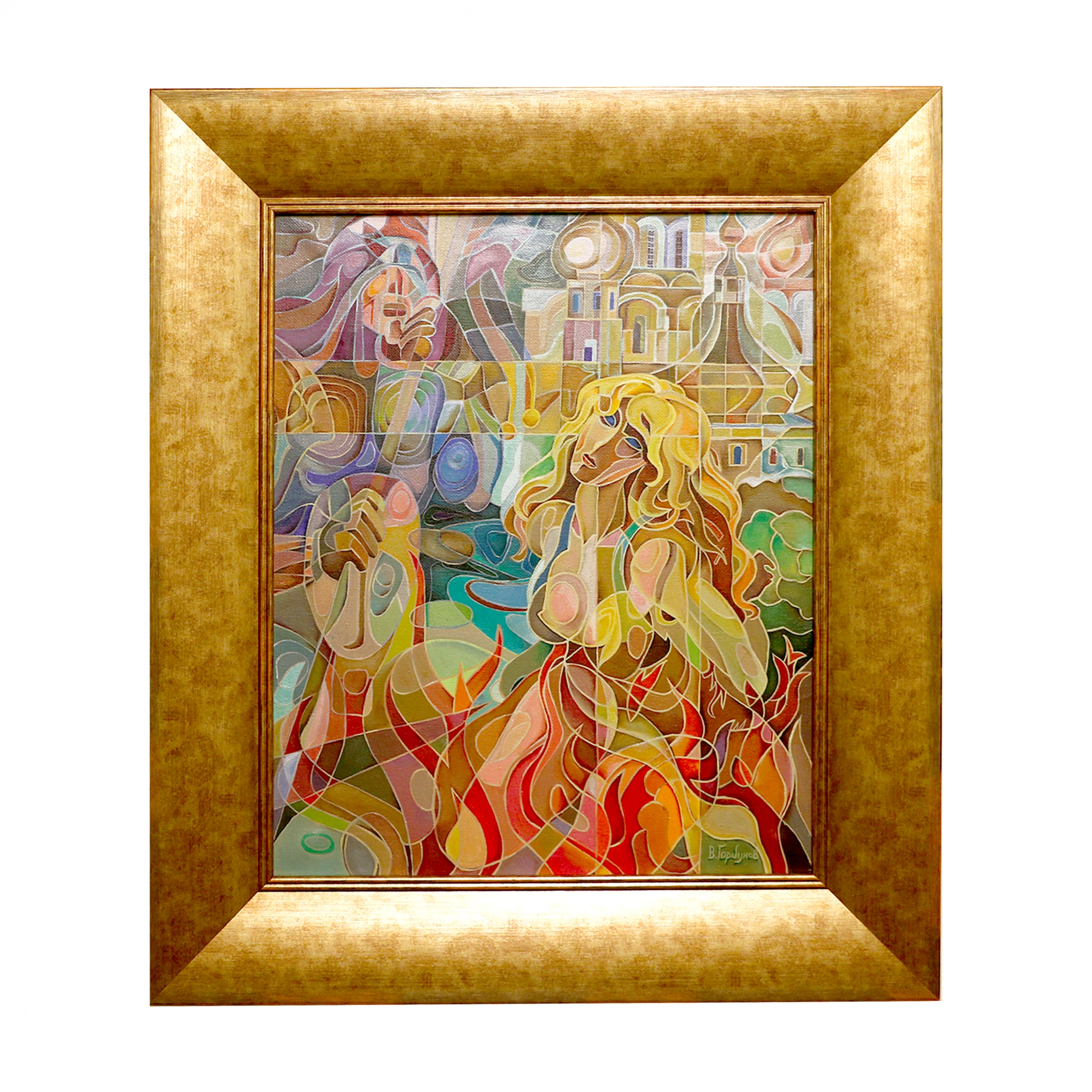 Peinture de V. Gorbunov  Jeanne D-arc russe