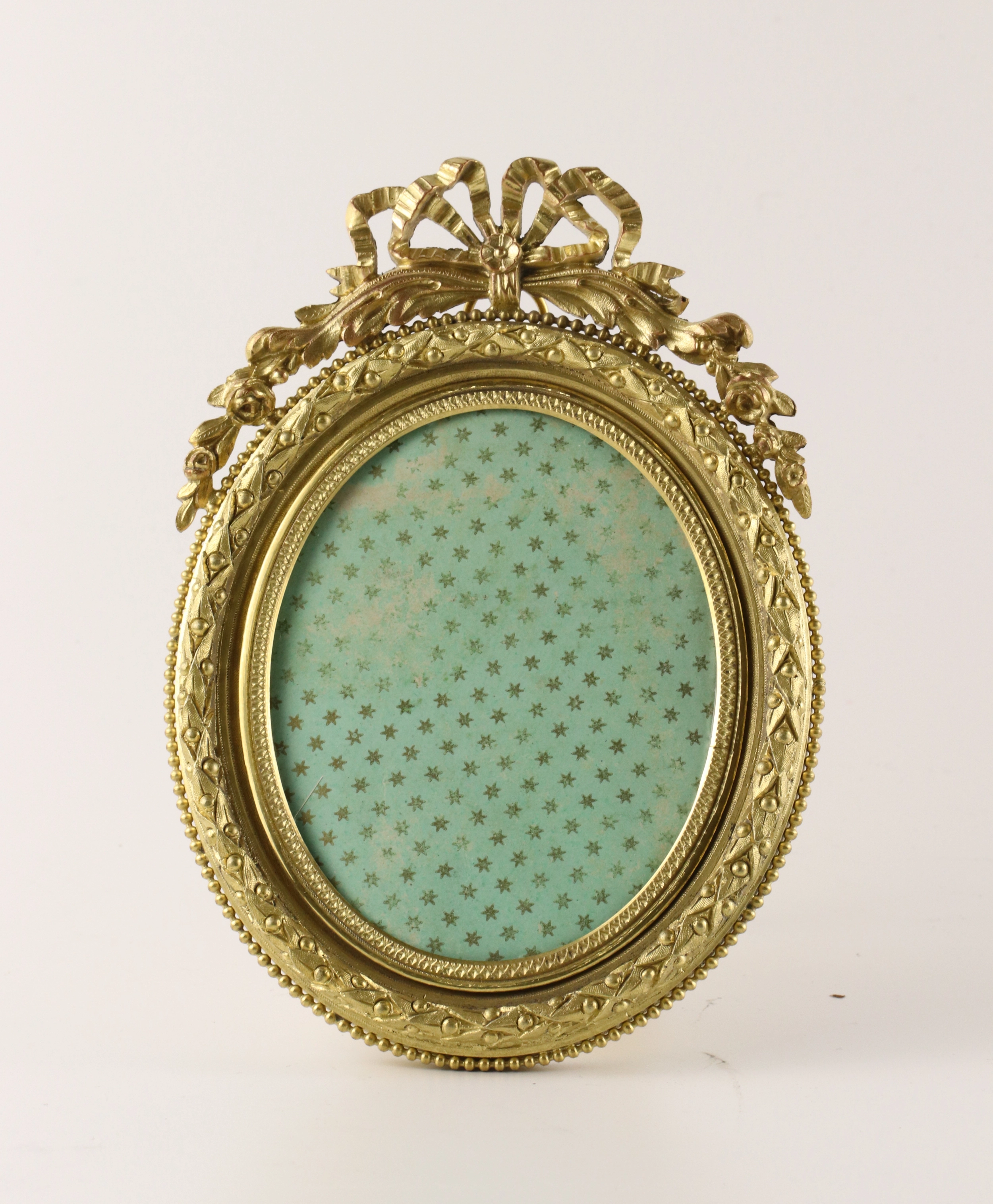 Cadre photo en bronze dore 