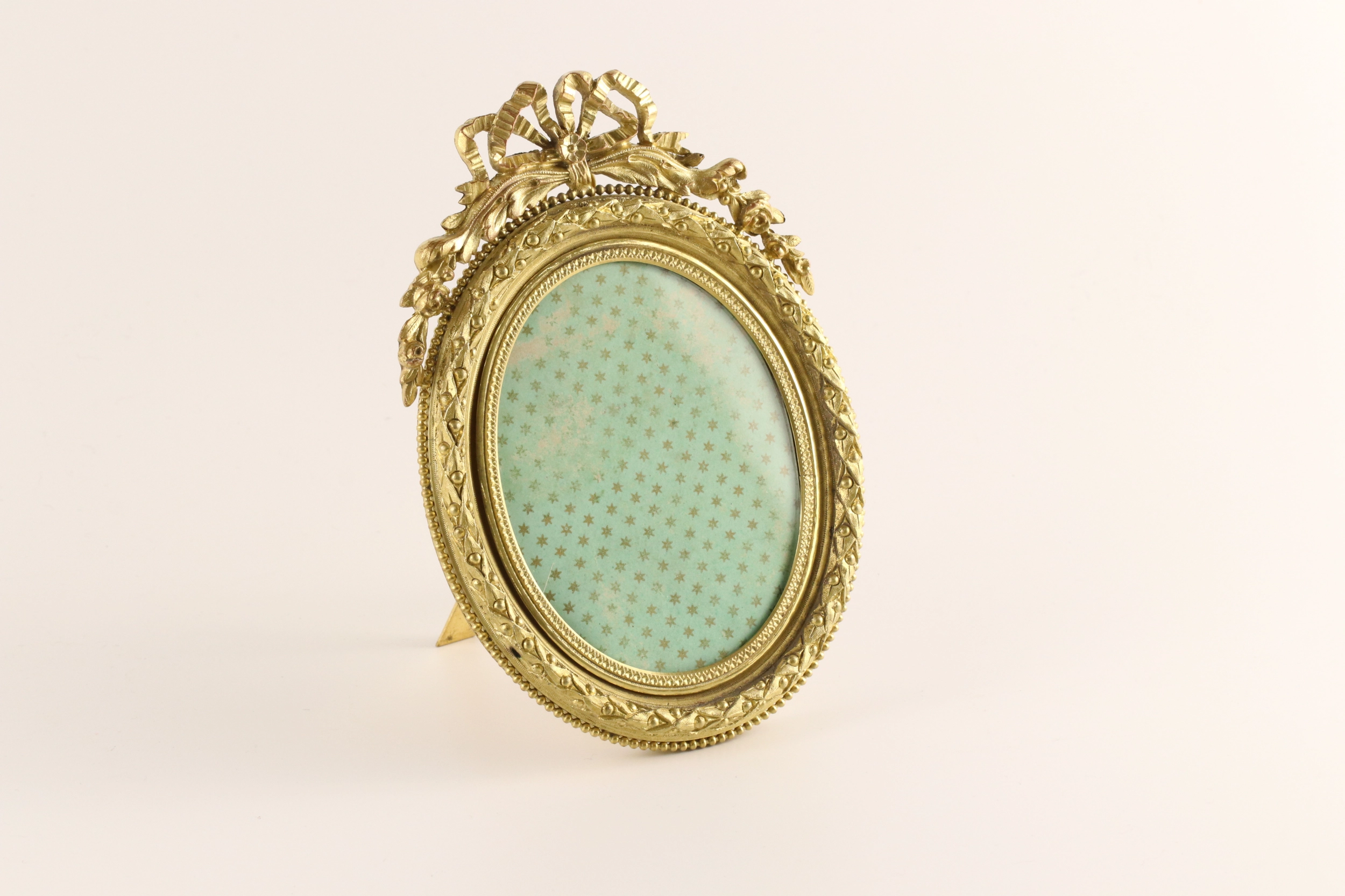 Cadre photo en bronze dore 