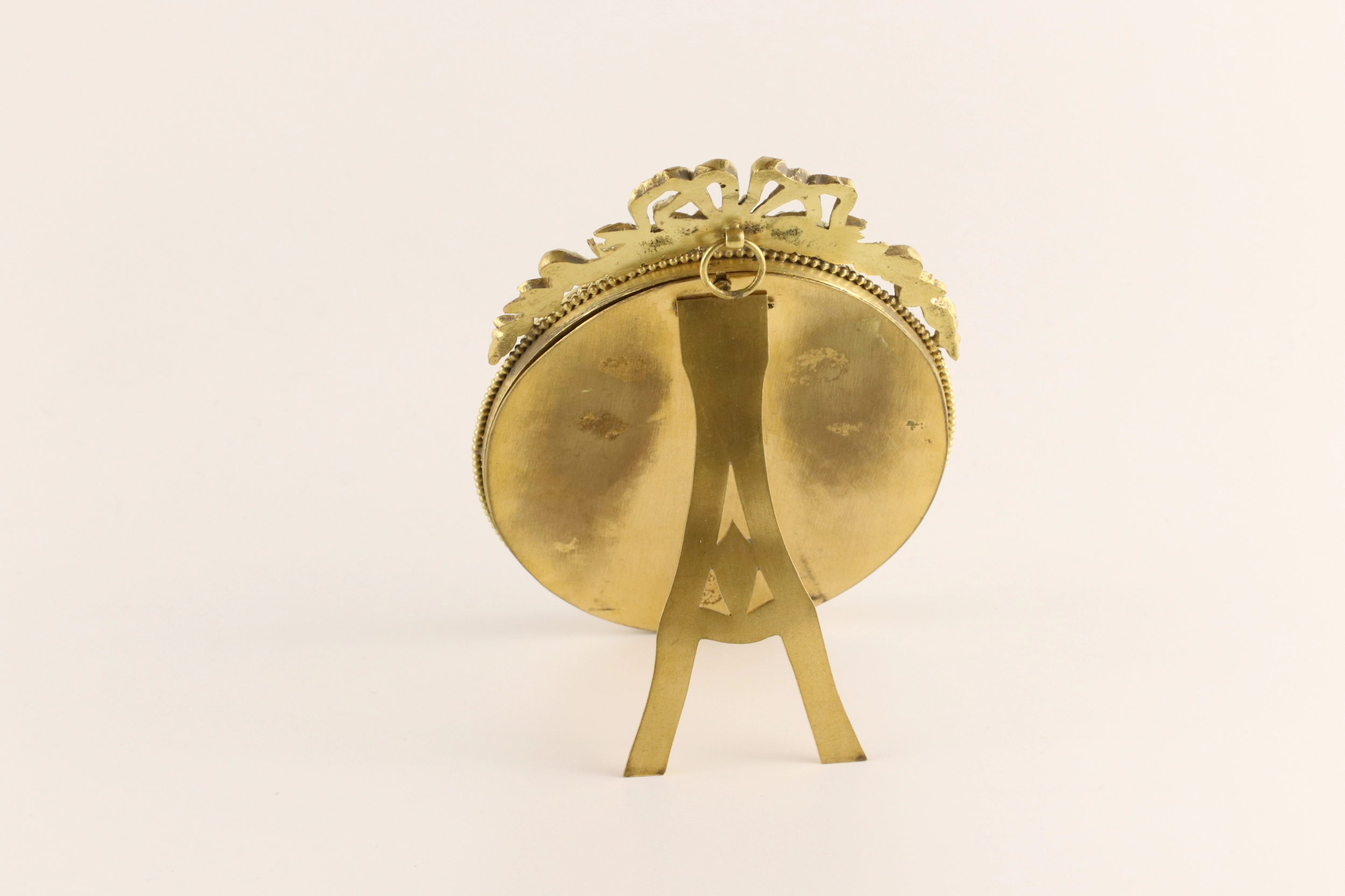 Cadre photo en bronze dore 