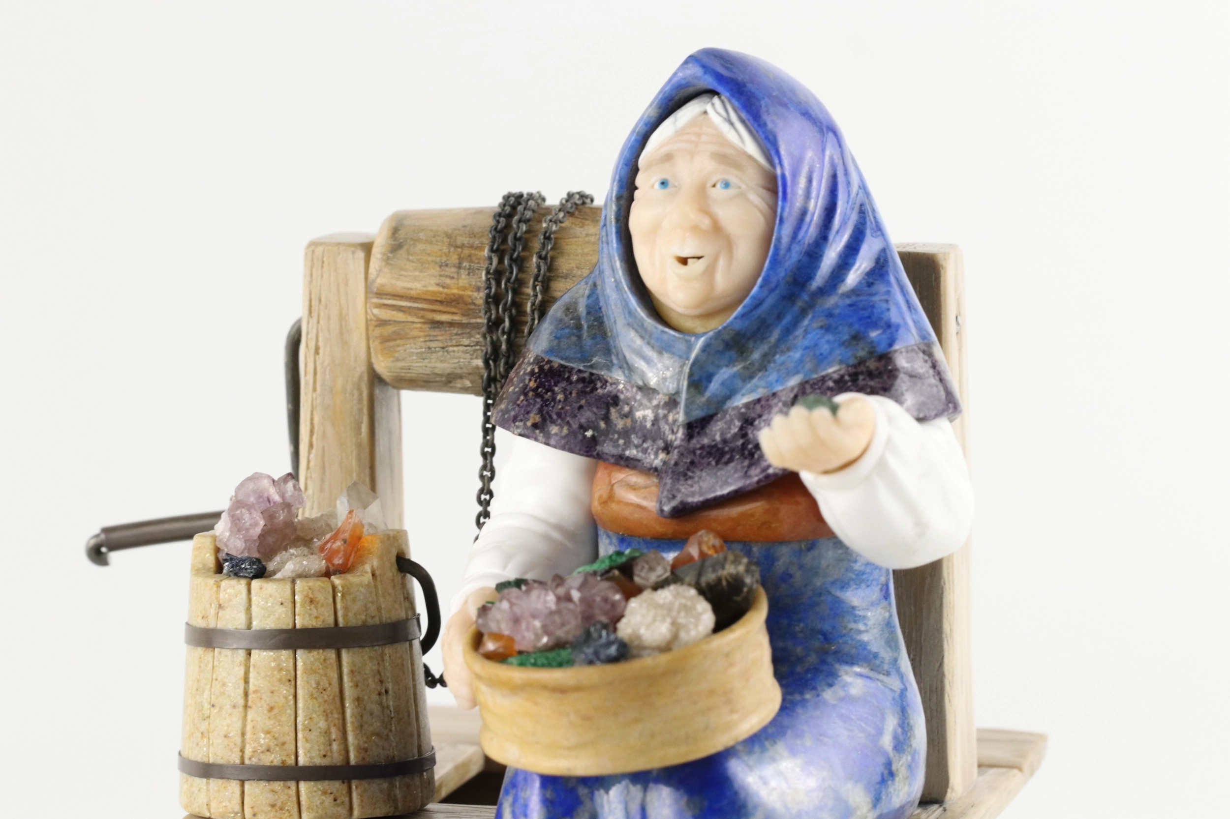 Stone carving figure