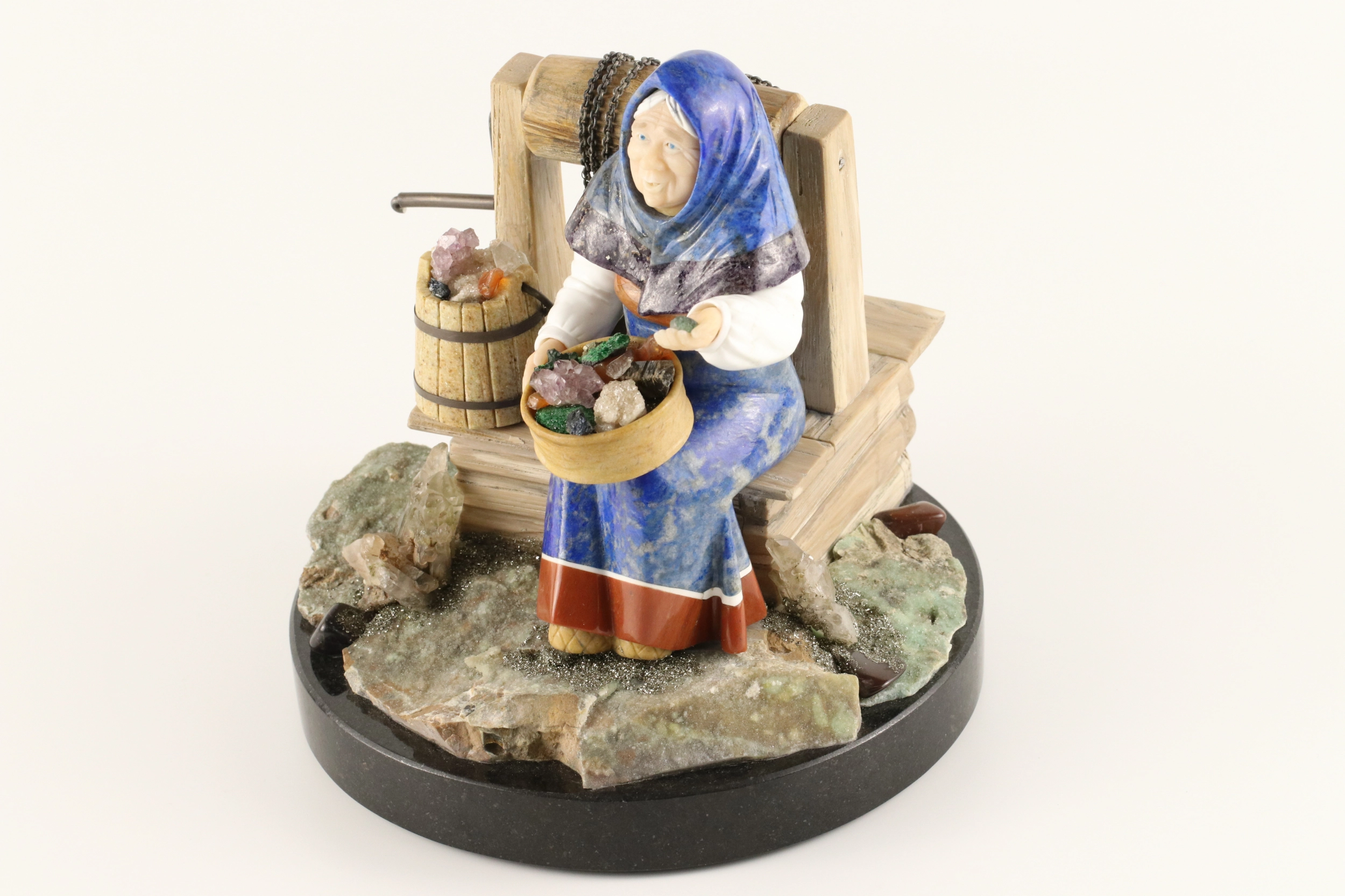 Stone carving figure