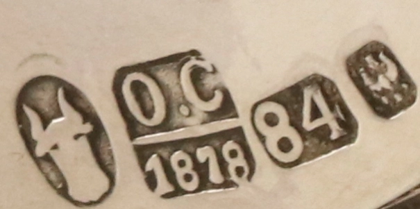 Oeuf decoratif en argent 
