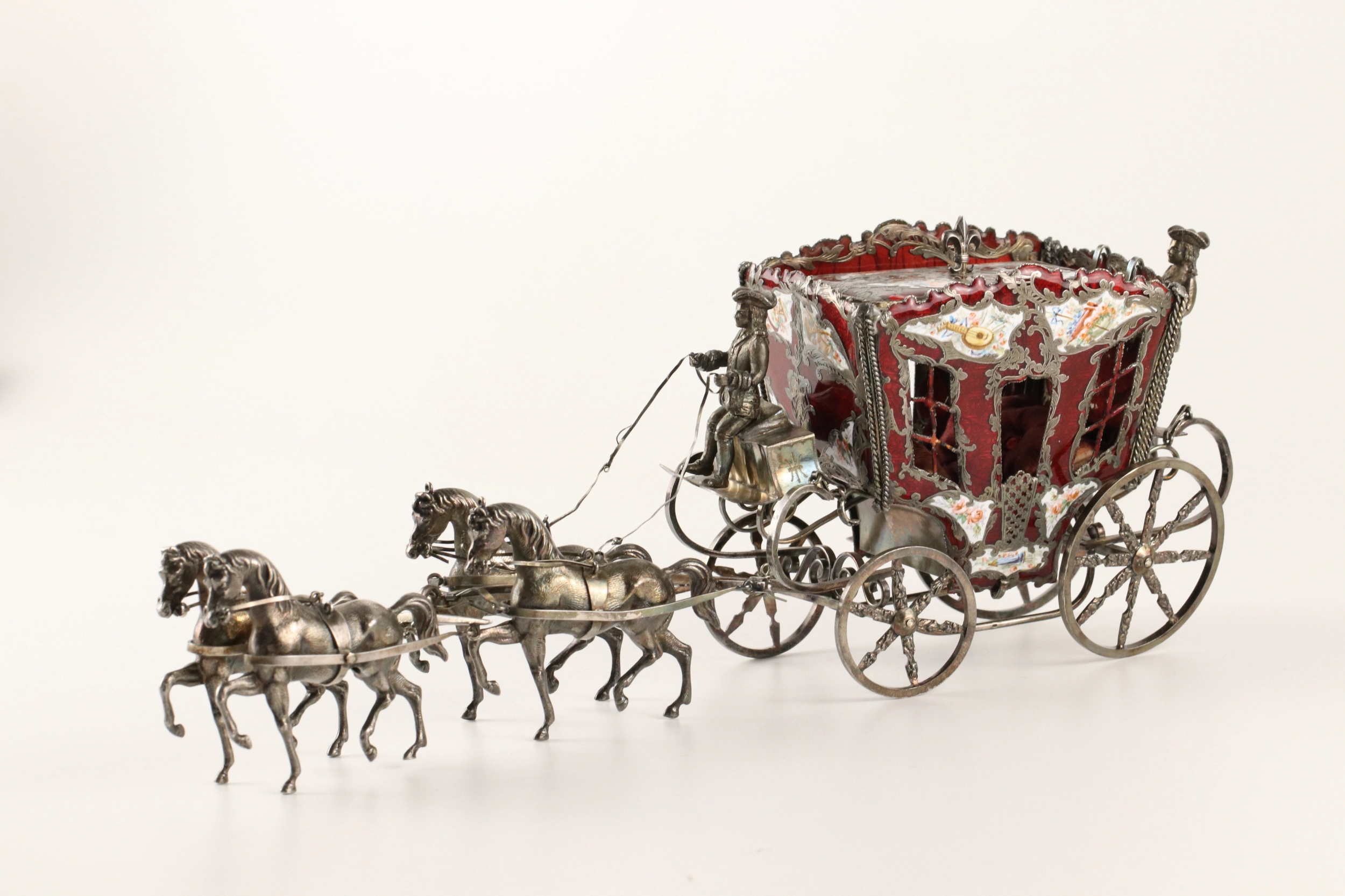 Silver jewelry casket  