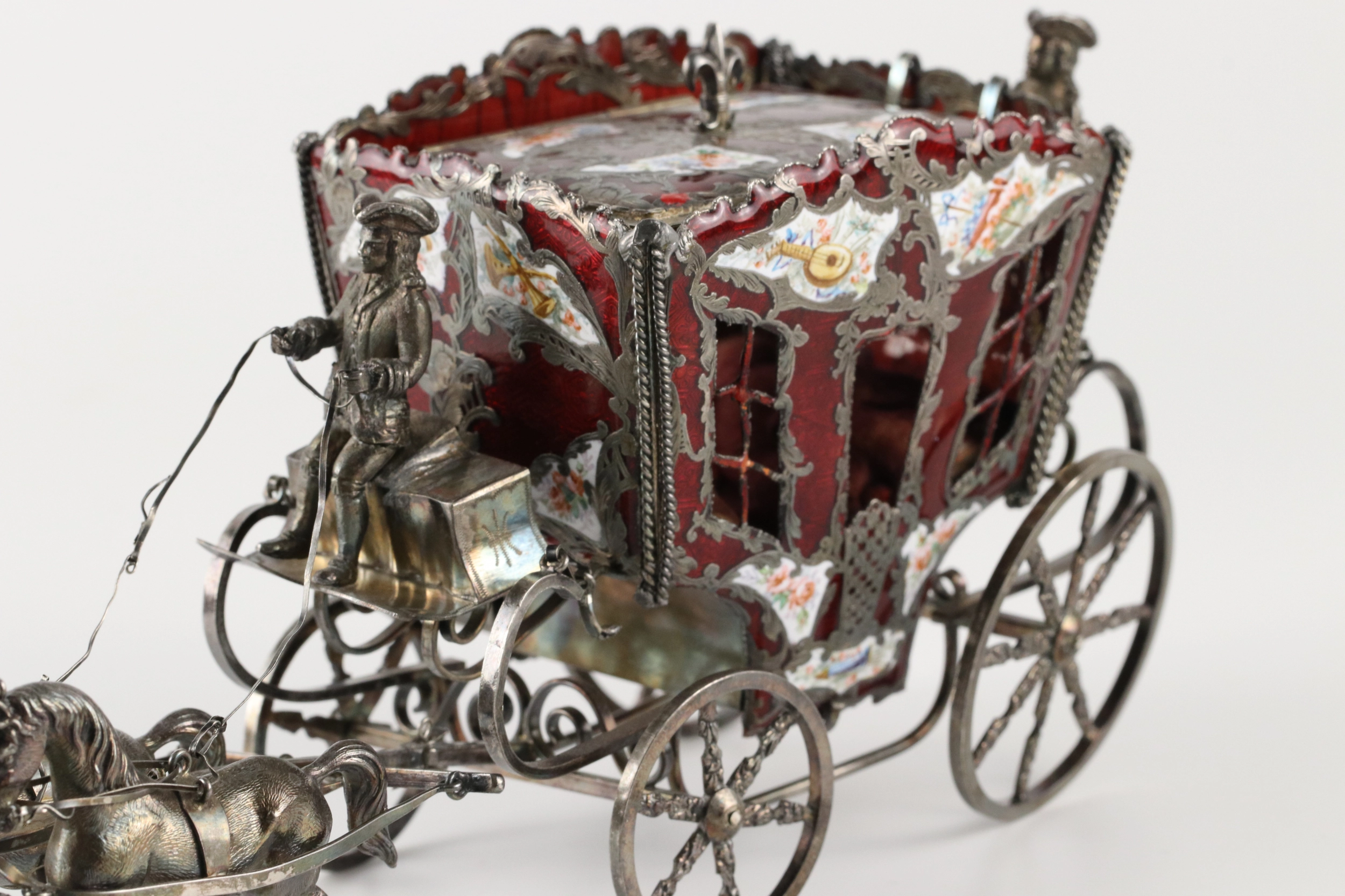 Silver jewelry casket  