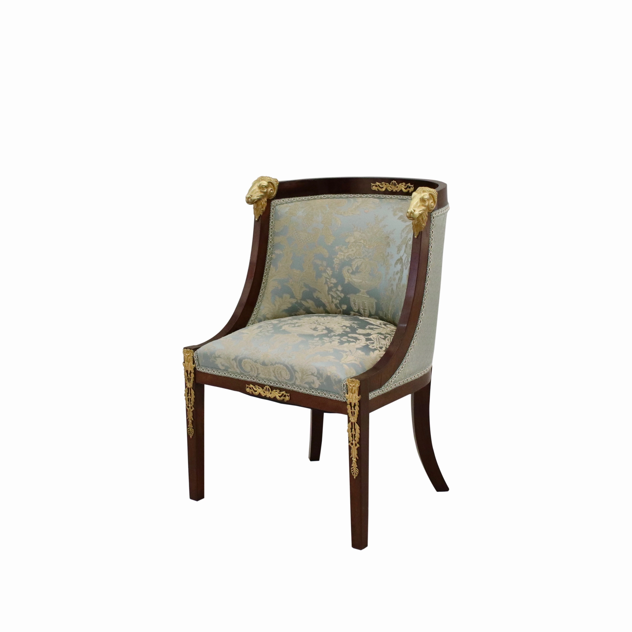 PAIR OF EMPIRE STYLE ARMCHAIRS FRANCE, FIRST QUARTER OF THE 19TH CENTURY