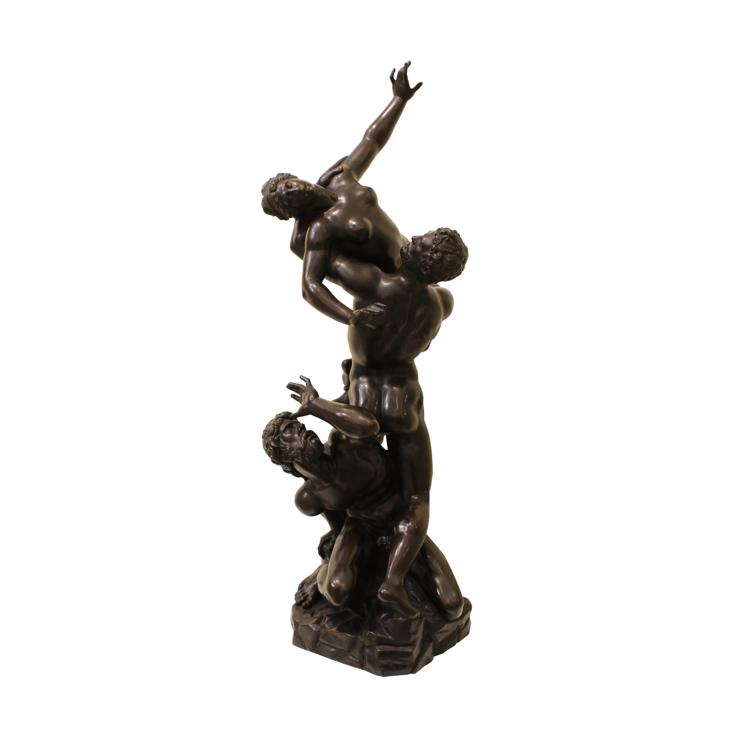 GROUPE SCULPTÉ “L’ENLÈVEMENT DES SABINES” D’APRÈS GIOVANNI DA BOLOGNA (1529-1608) ITALIE, XXᵉ SIÈCLE