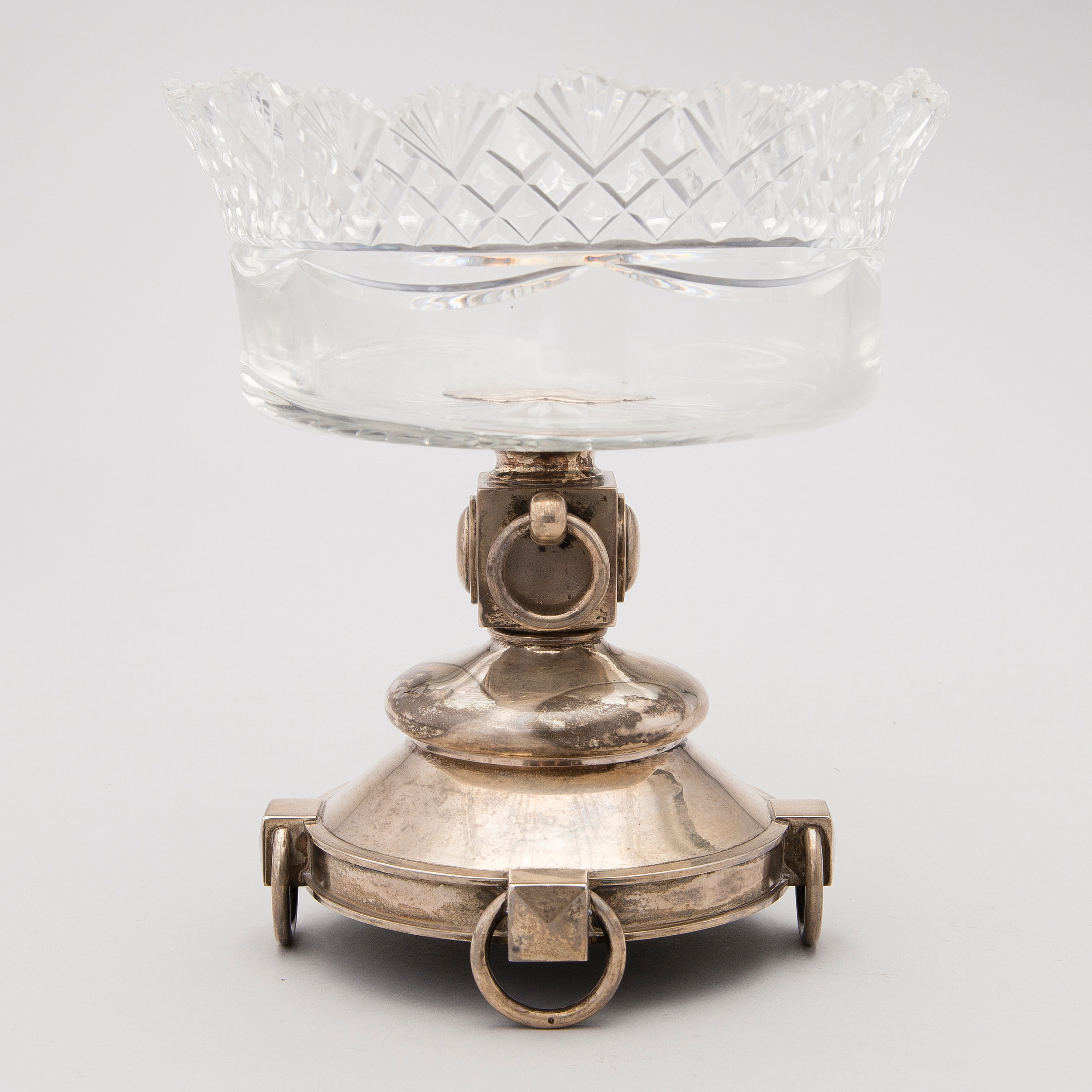 Crystal biscuit vase,  Grachev Brothers 1896.