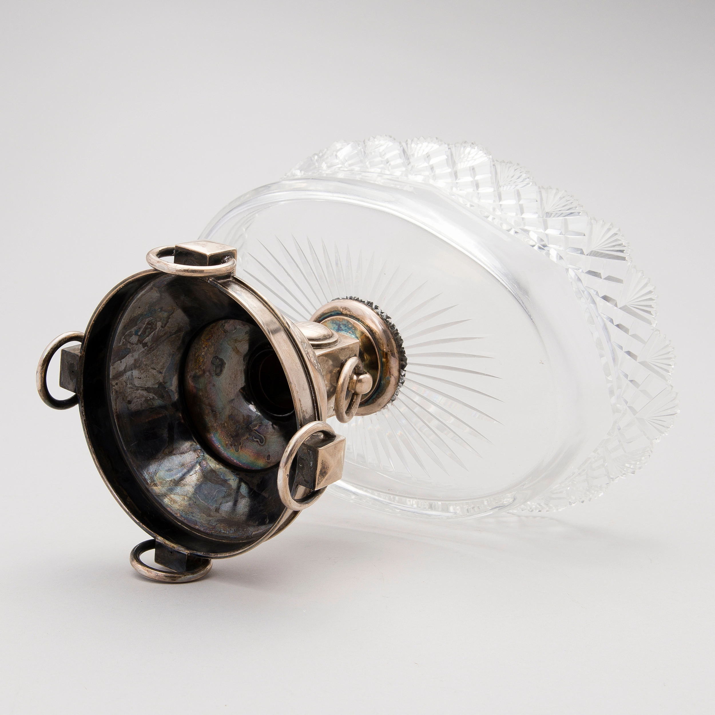 Crystal biscuit vase,  Grachev Brothers 1896.