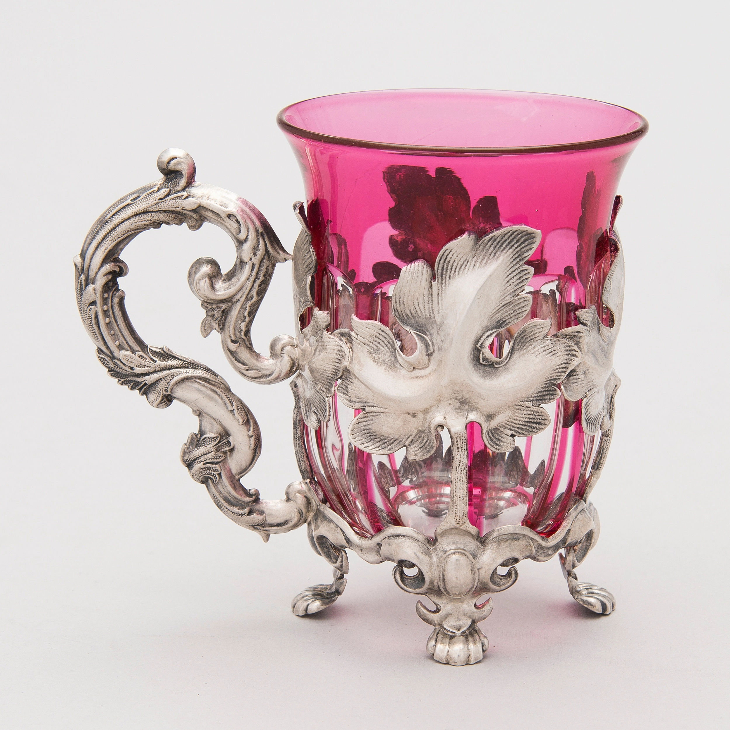 PORTE-VERRE AJOURÉ EN ARGENT. CARL GUSTAV EKQVIST. SAINT-PÉTERSBOURG, 1851