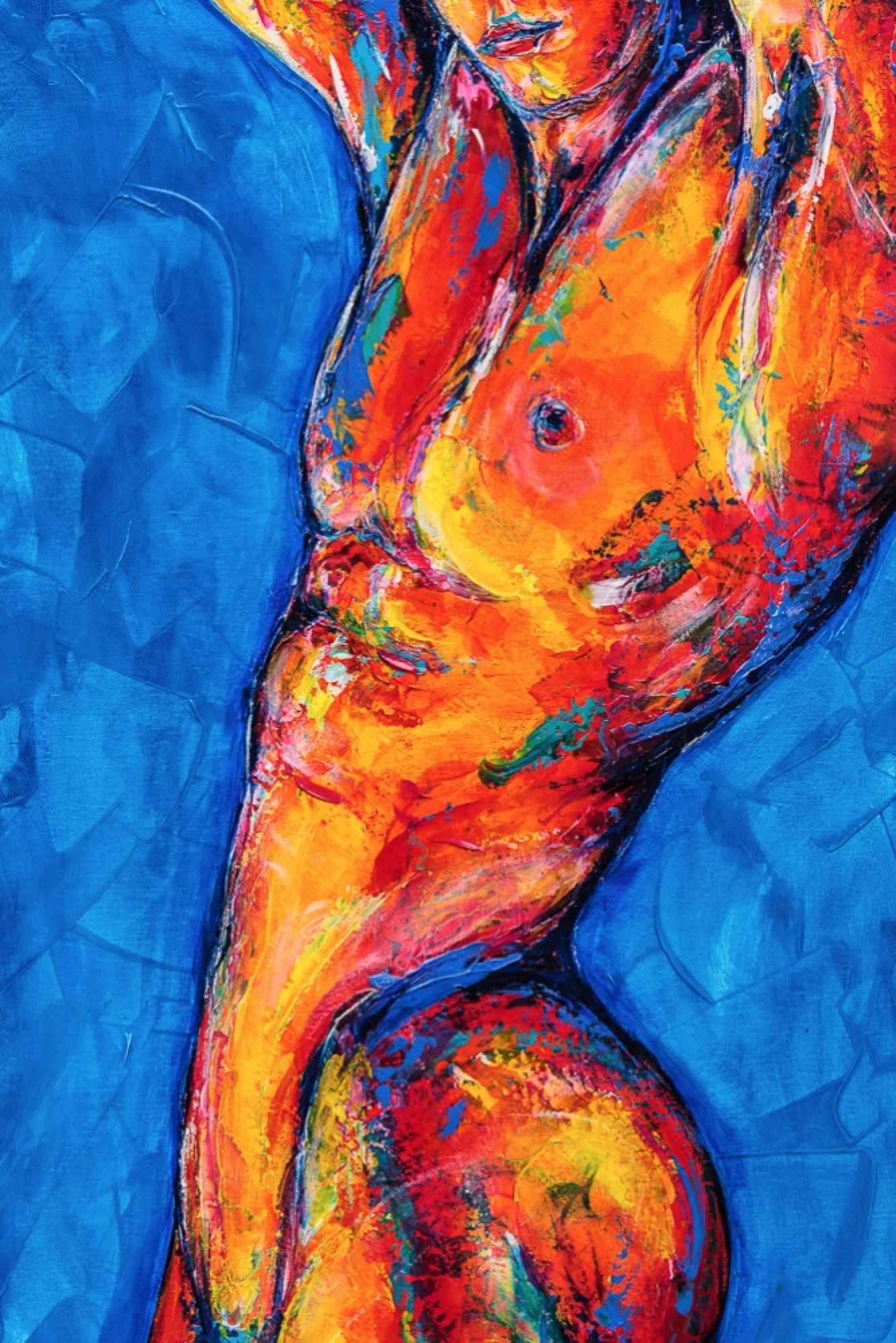 The painting Nude Model Antoni Adamski