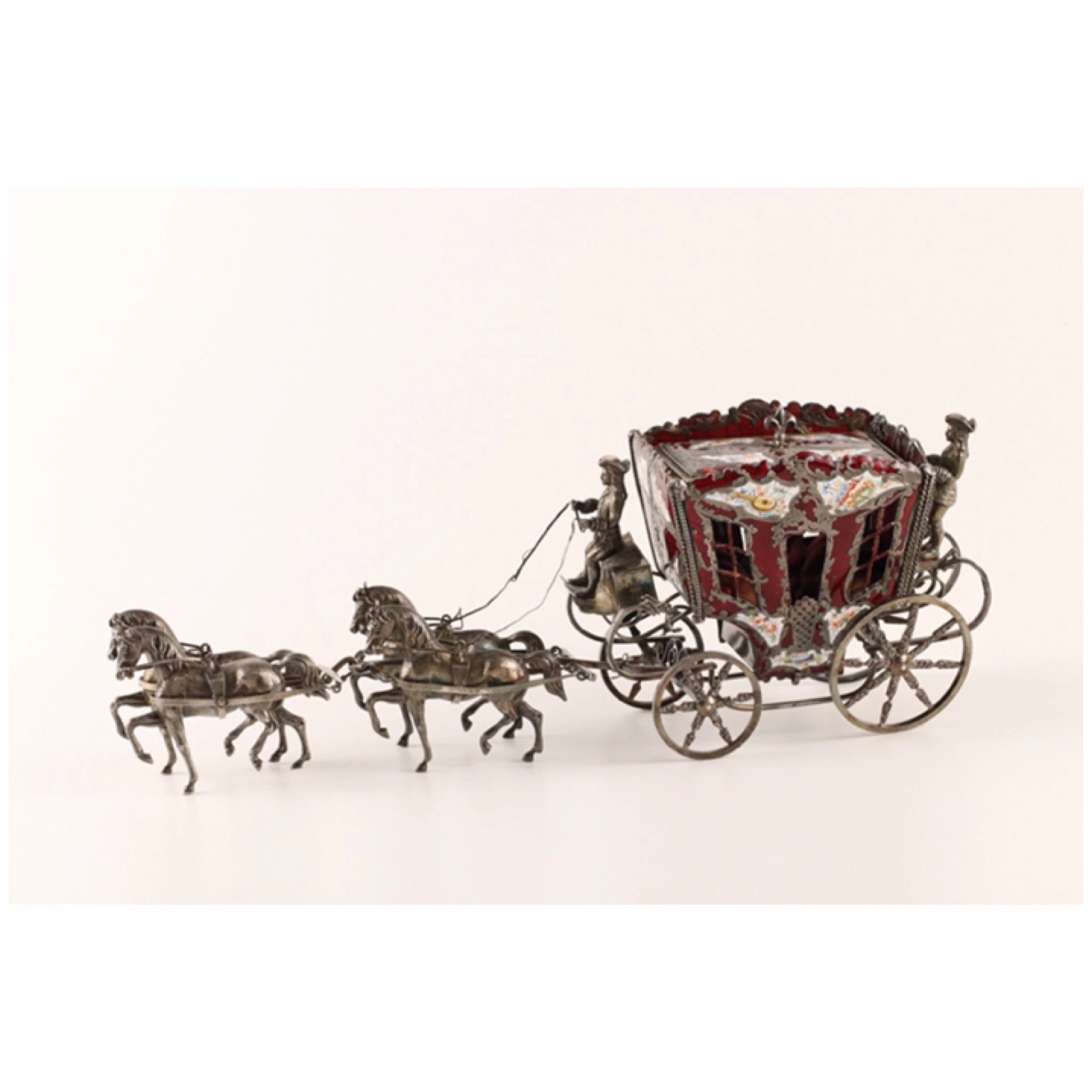 Silver jewelry casket  