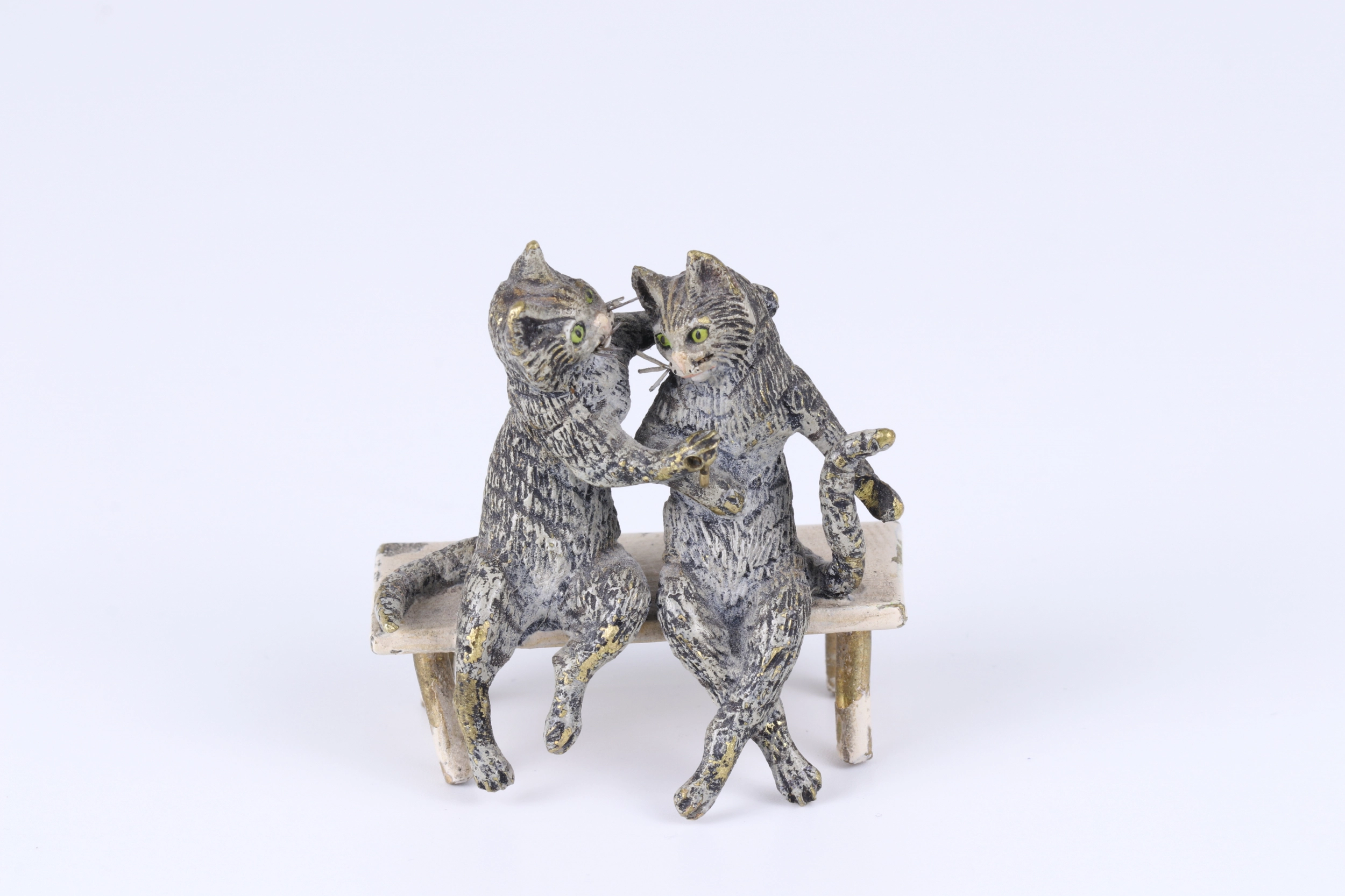 Cats in love. Vienna bronze