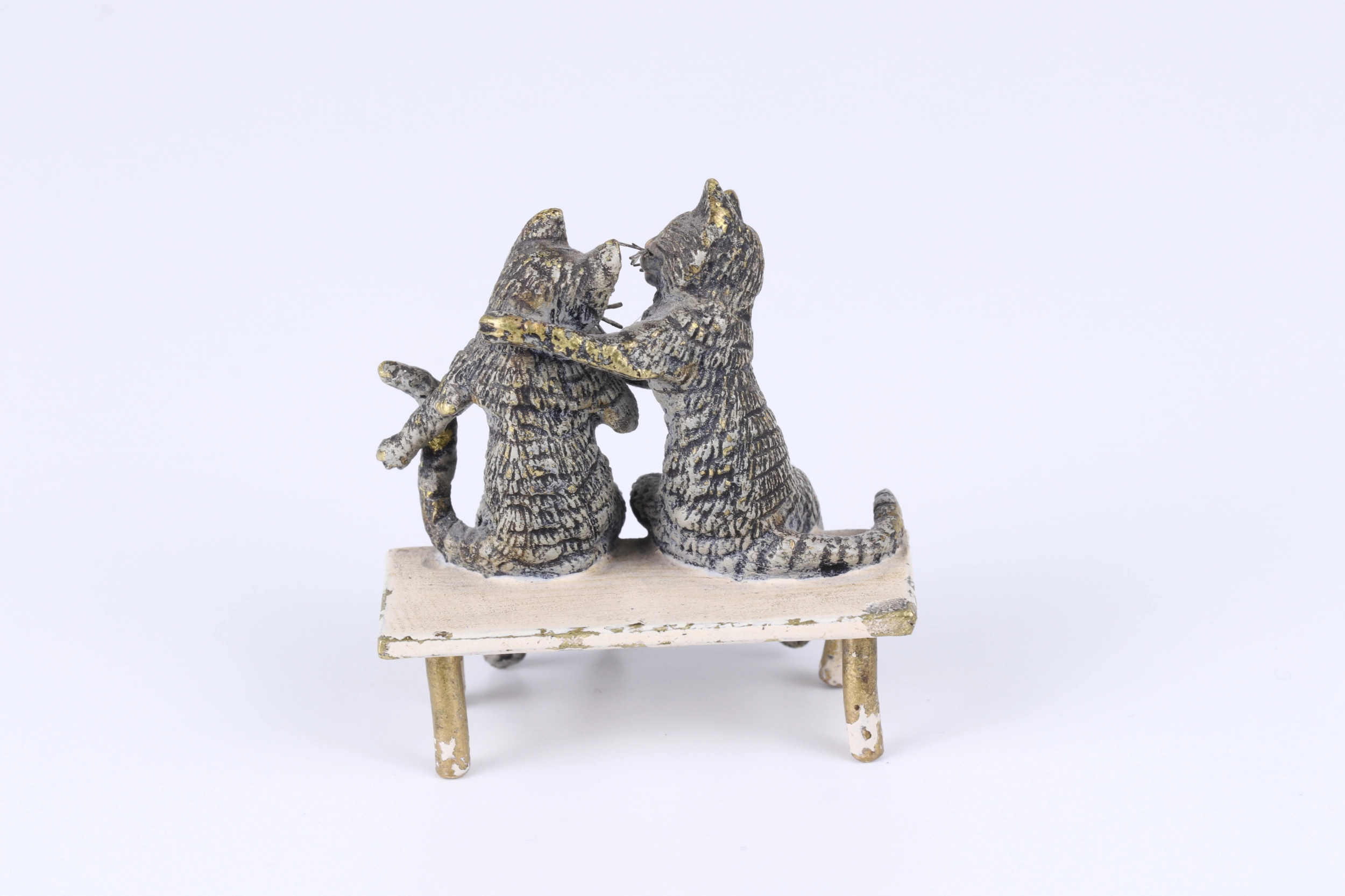 Cats in love. Vienna bronze