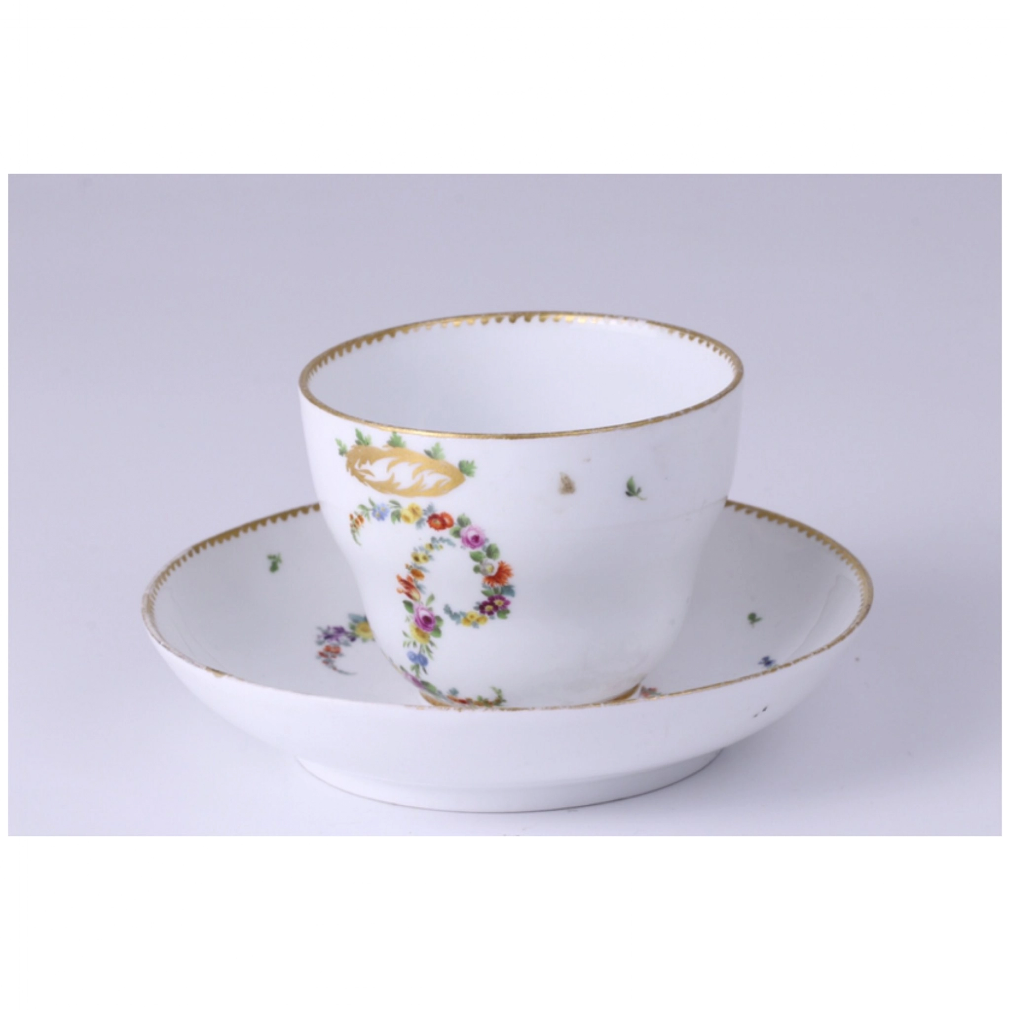 Meissen. Une paire de cafe commemorative