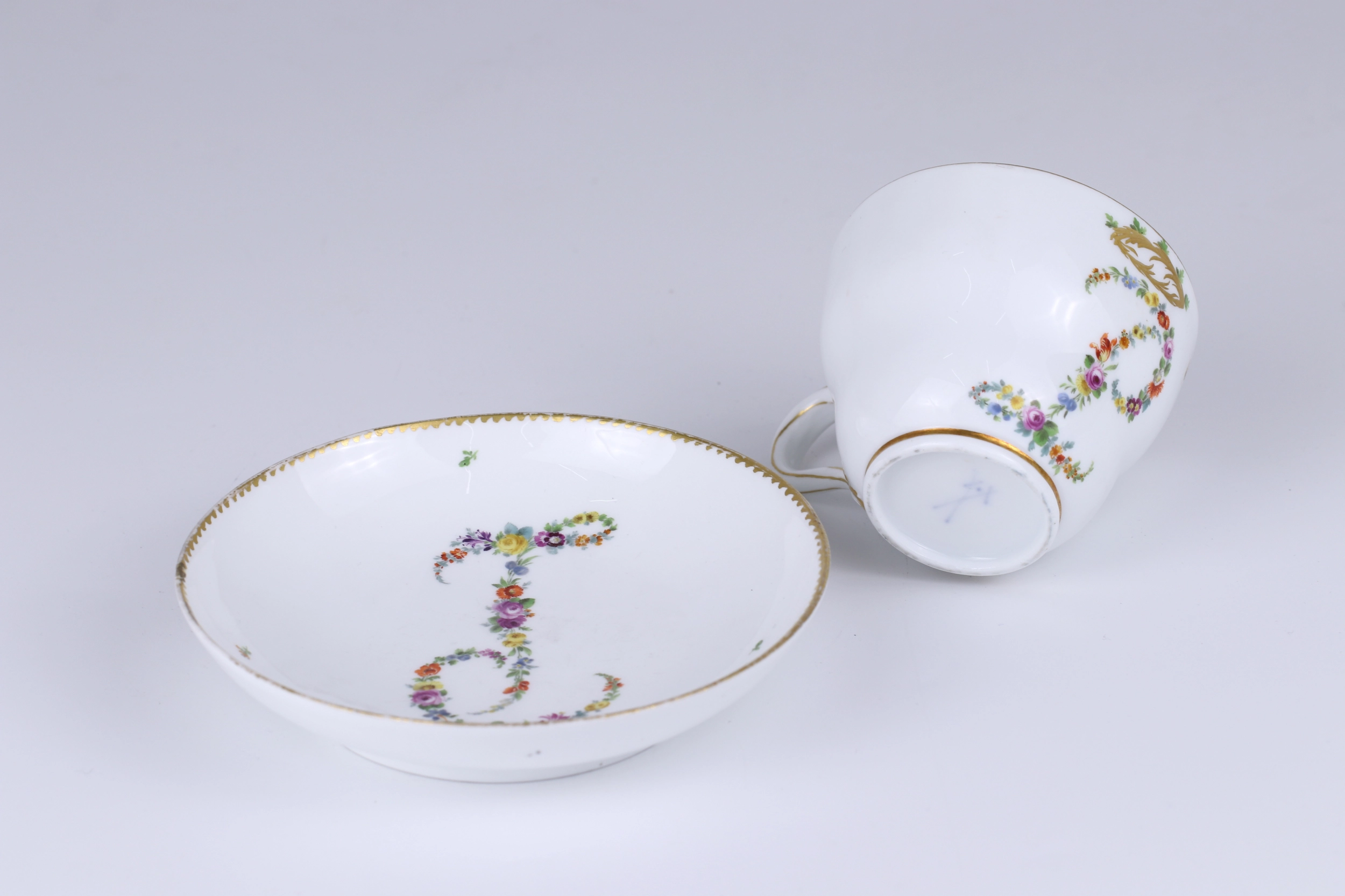 Meissen. Une paire de cafe commemorative