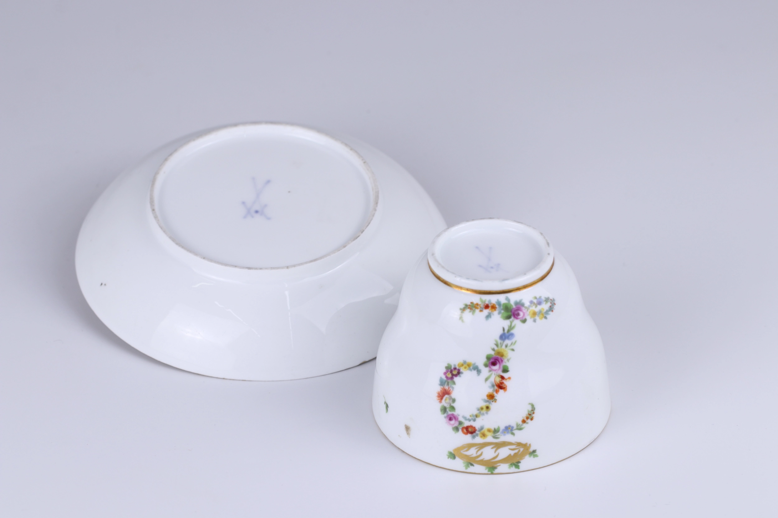 Meissen. Une paire de cafe commemorative