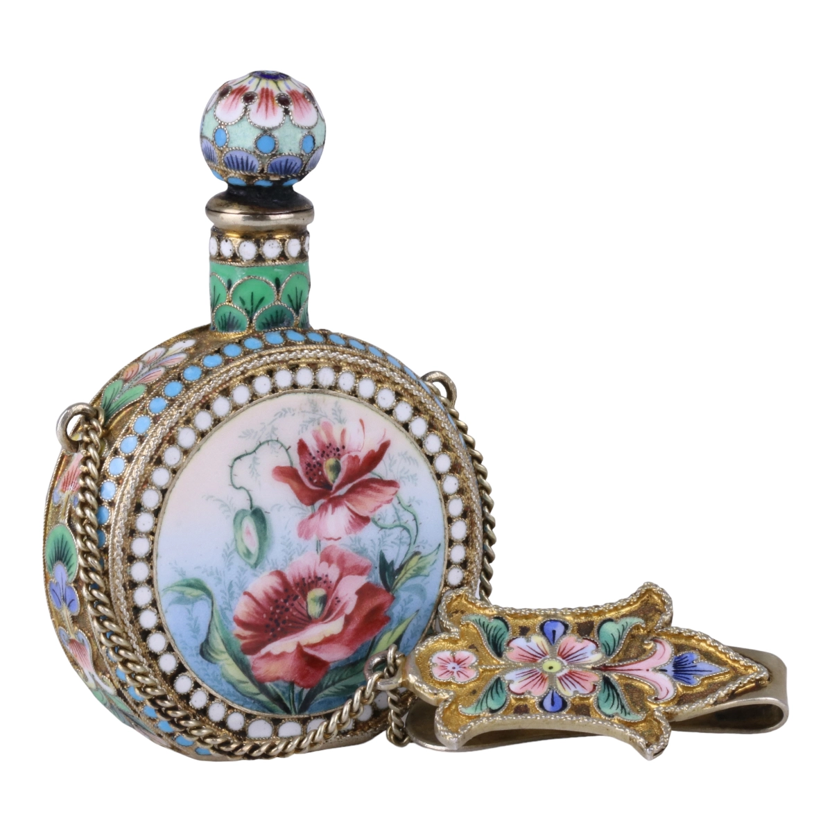 Bouteille pendentif en argent de Maria Semenova.
