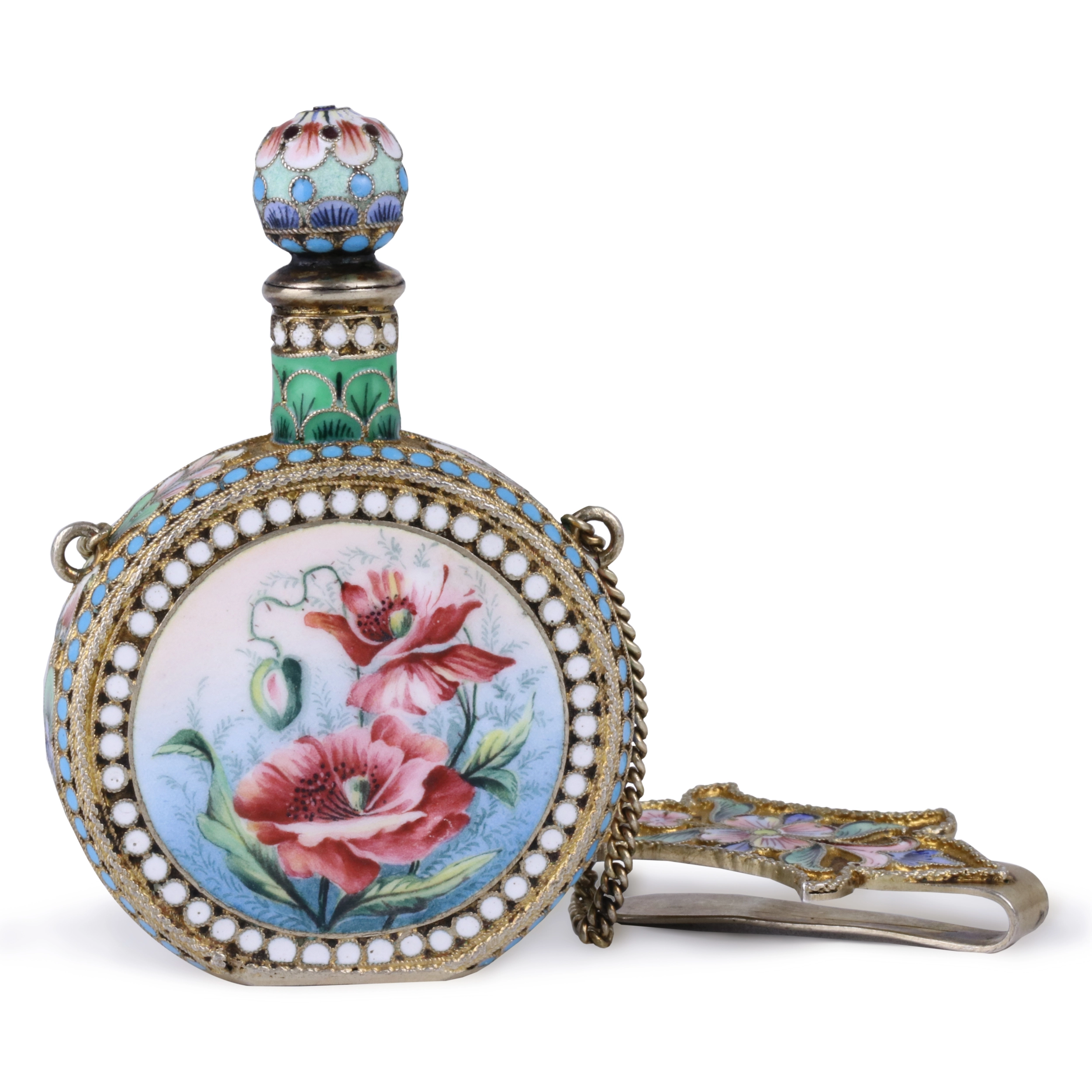 Bouteille pendentif en argent de Maria Semenova.