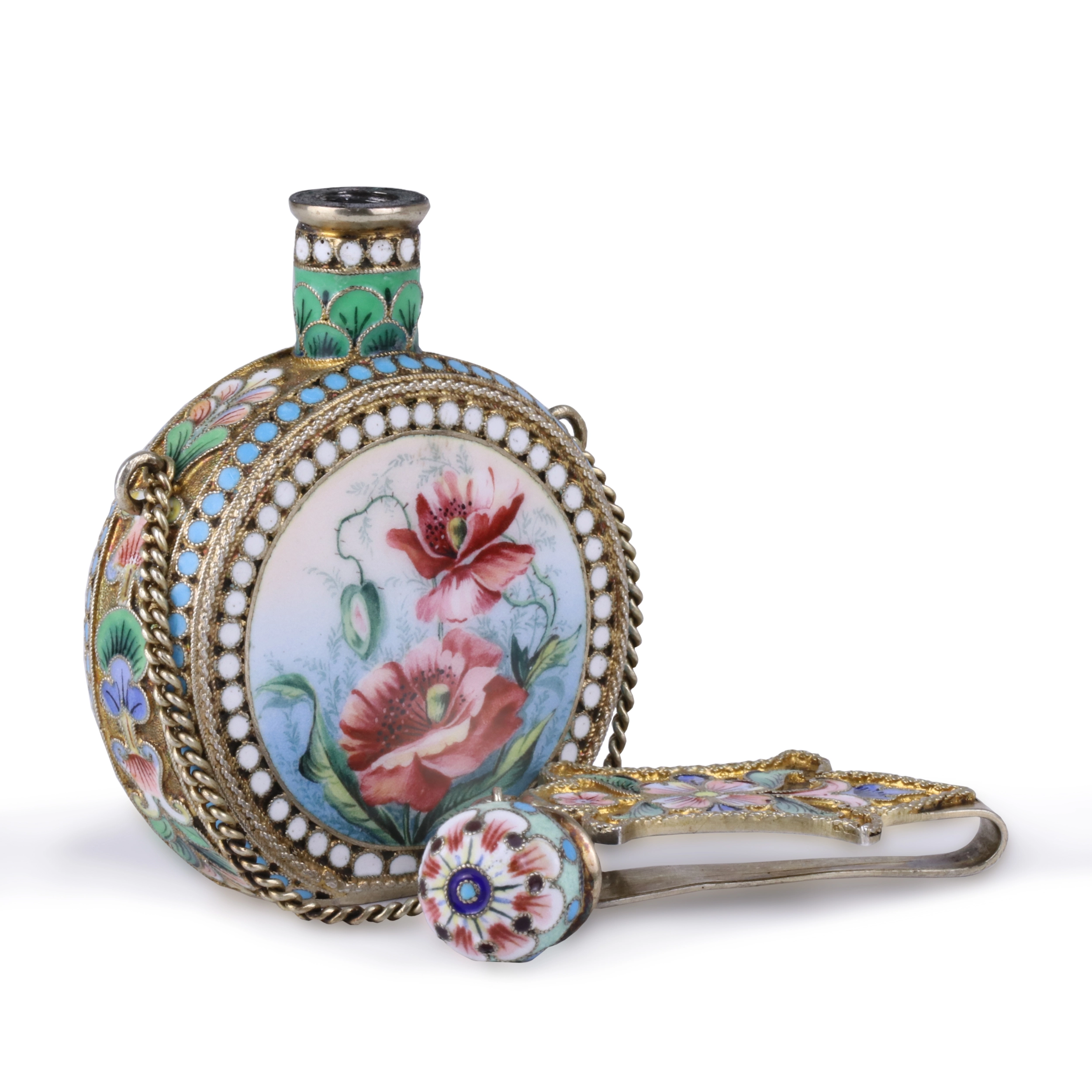 Bouteille pendentif en argent de Maria Semenova.