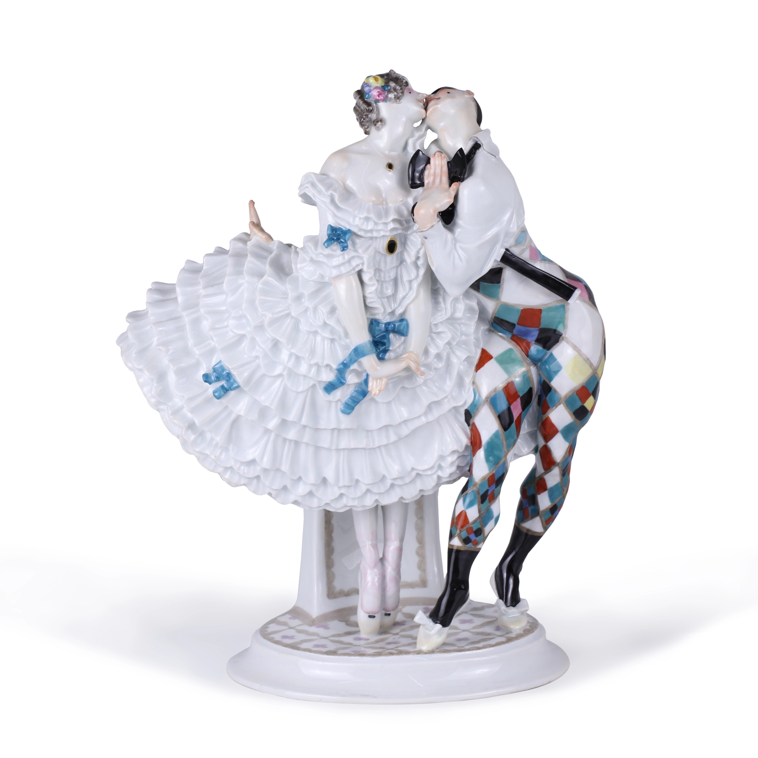 Арлекин и Коломбина. Meissen