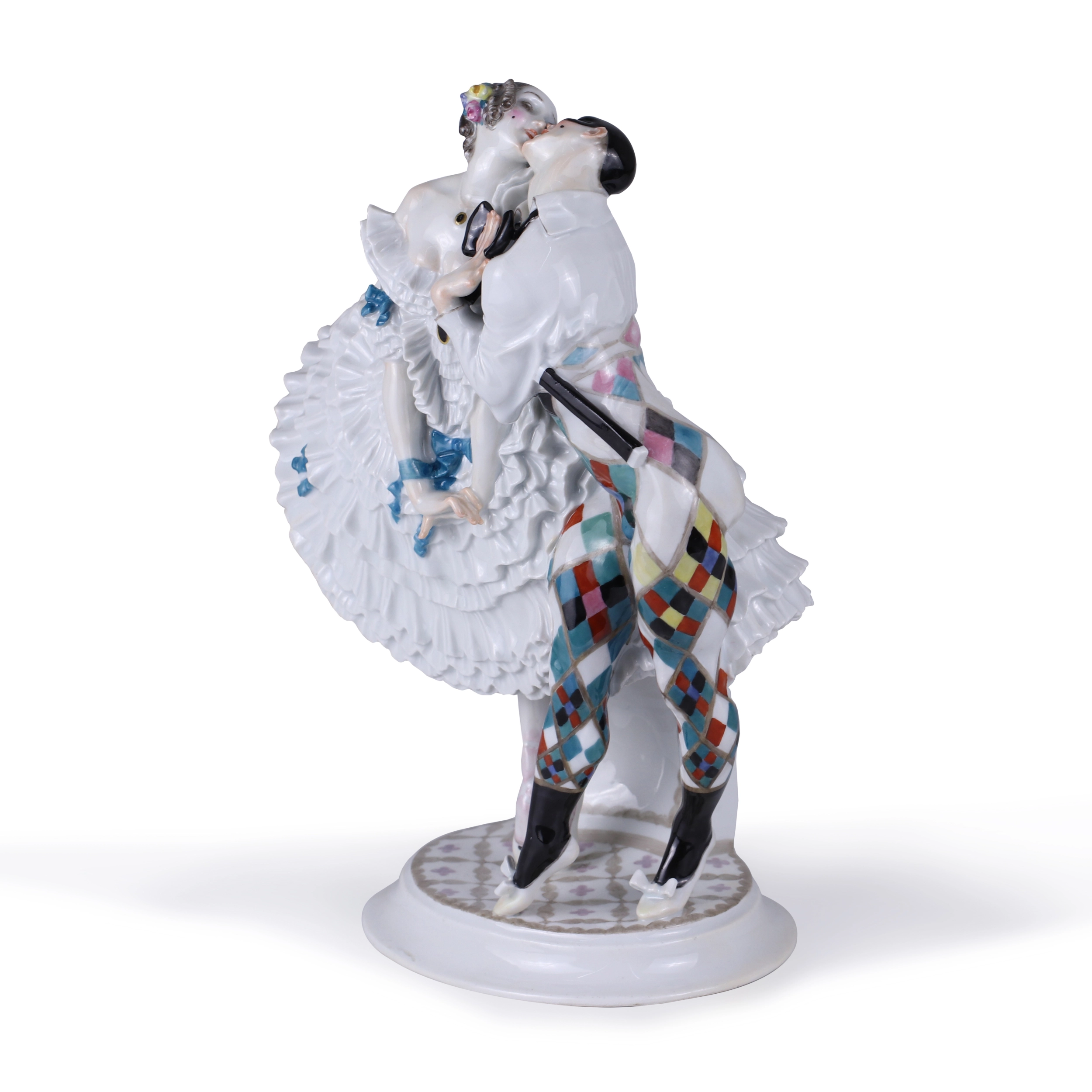 Арлекин и Коломбина. Meissen