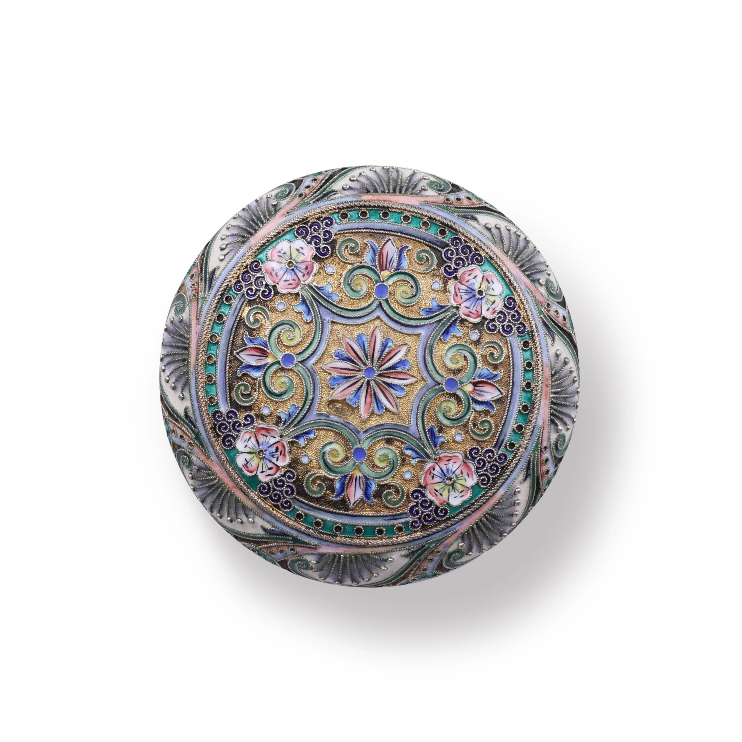 Boîte en argent Beaute russe 11A