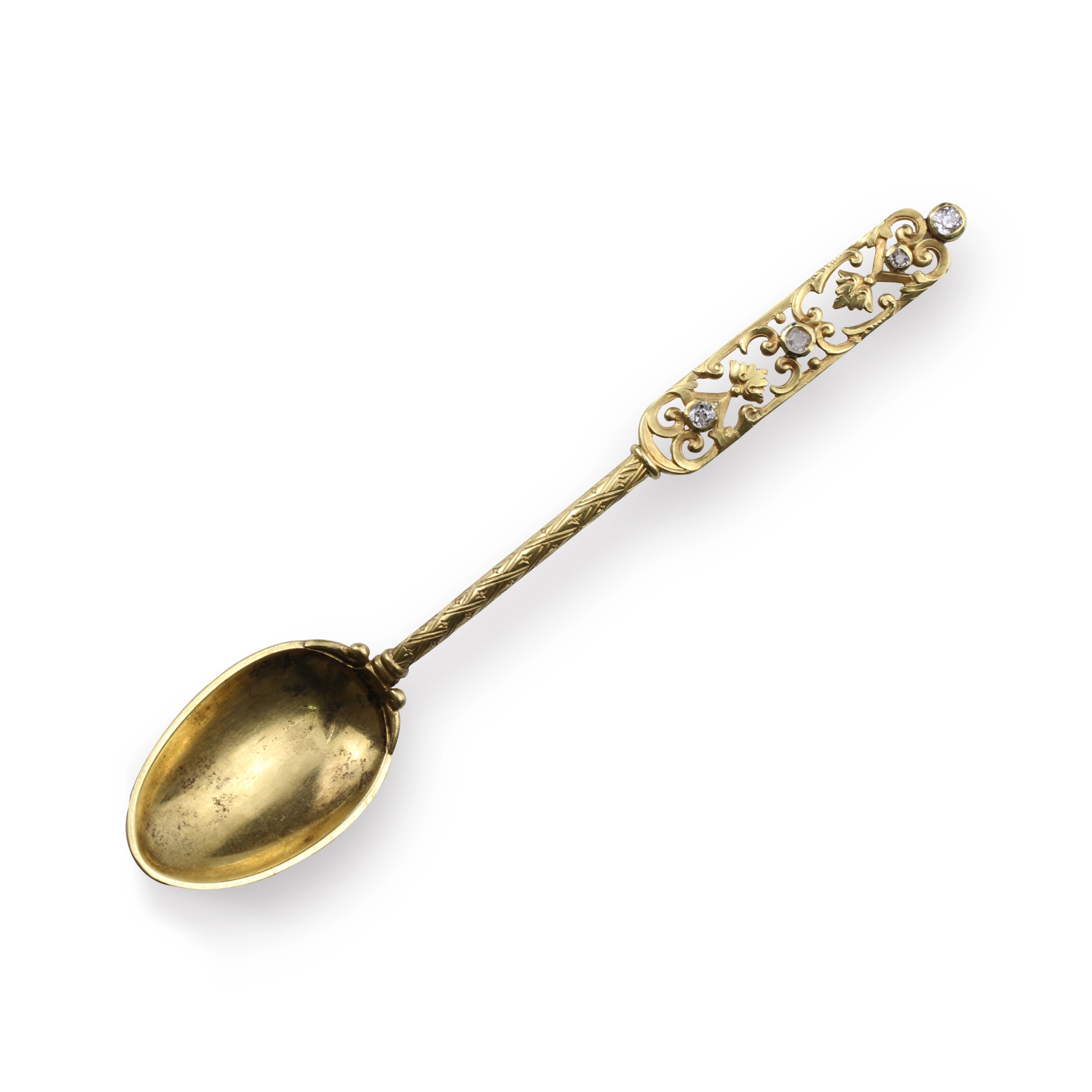 Cuillère doree. C. Faberge. maître August Wilhelm Holmstrom